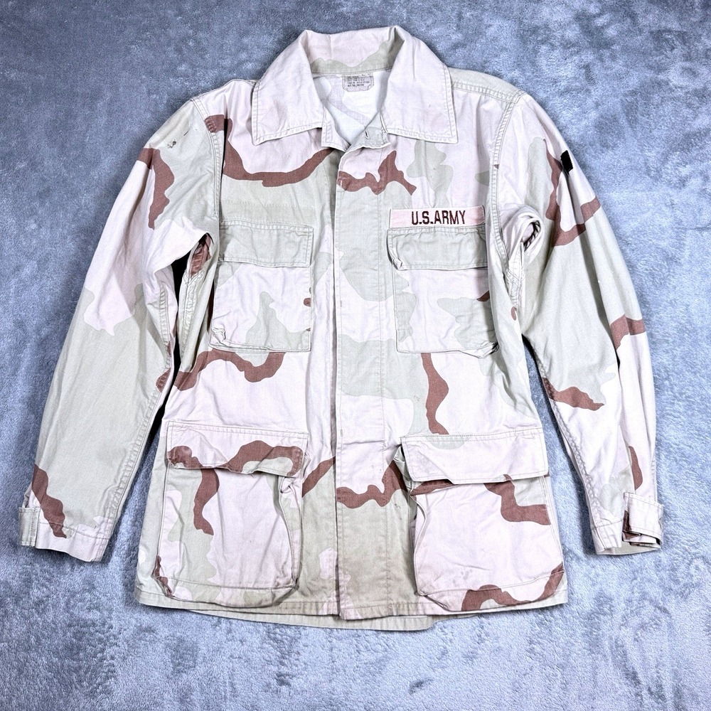 U.S. Army Desert Camo BDU Jacket Mens Small Medium‎ Regular Military Coat